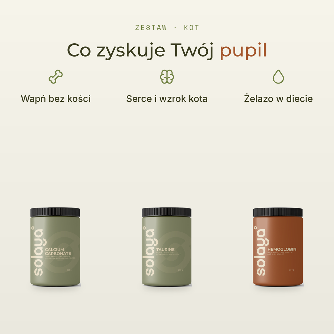 Zestaw dla kota: wapń, tauryna i żelazo — zdjęcie 3
